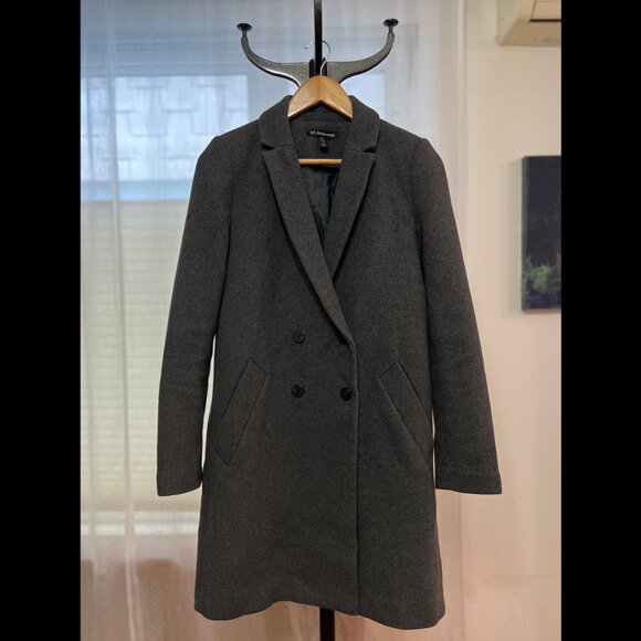 Zara TRF Double Breasted Wool Blend Coat - Picture 5 of 7